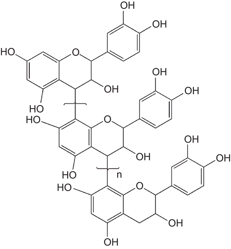Figure 1.  General chemical structure of oligomer procyanidins (n = 2–15).