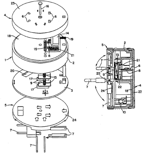 Figure 11. The universal adapter of patent no. US 5474464.