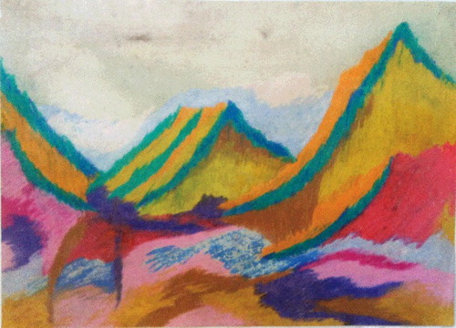 Figure 1. Nunung W. S., Untitled Sketch, c. 1970s, pastel on paper, 21×29.7 cm. Photo: the author, courtesy the artist.