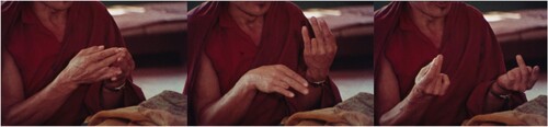 Figure 3. ‘Conjurer’s Hands’ in The Chanting Lama (1980).