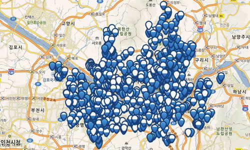Figure 1. Docking stations in Seoul.