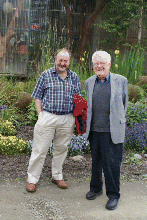 Figure 1. Paul Jowitt and Colin Brown at Gathering Together Farm, Philomath, Oregon, June 2010