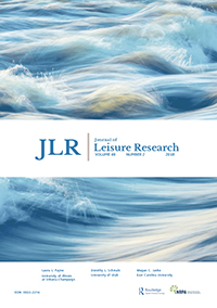 Cover image for Journal of Leisure Research, Volume 49, Issue 2, 2018