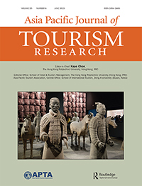 Cover image for Asia Pacific Journal of Tourism Research, Volume 20, Issue 6, 2015