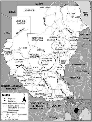 Figure 1. Map of Sudan.