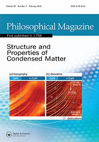 Cover image for Philosophical Magazine, Volume 99, Issue 3, 2019