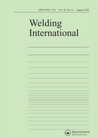 Cover image for Welding International, Volume 36, Issue 8, 2022