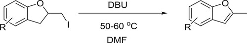 Scheme 11. Synthesis of 2-methylbenzofurans.
