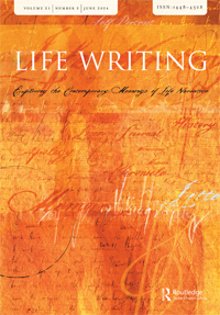 Cover image for Life Writing, Volume 21, Issue 2, 2024