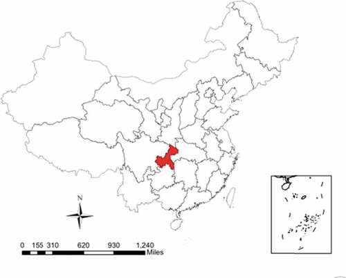Figure 1. The geographical location of Chongqing, China.
