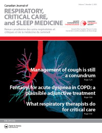 Cover image for Canadian Journal of Respiratory, Critical Care, and Sleep Medicine, Volume 7, Issue 3, 2023