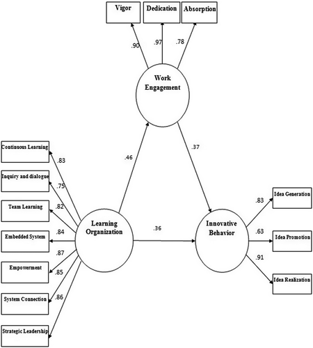 Figure 1. Full model SEM results