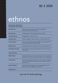 Cover image for Ethnos, Volume 85, Issue 3, 2020