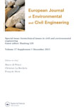 Cover image for European Journal of Environmental and Civil Engineering, Volume 17, Issue sup1, 2013