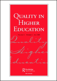 Cover image for Quality in Higher Education, Volume 6, Issue 1, 2000