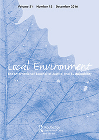 Cover image for Local Environment, Volume 21, Issue 12, 2016
