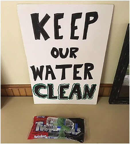 FIGURE 5 Keep our water clean (photo by author, shared with consent).
