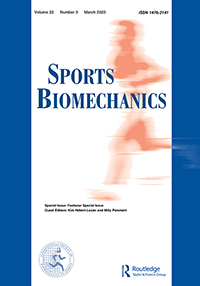 Cover image for Sports Biomechanics, Volume 22, Issue 3, 2023