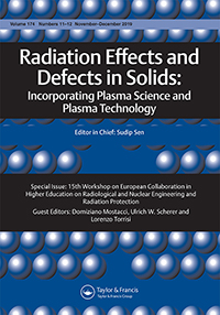 Cover image for Radiation Effects and Defects in Solids, Volume 174, Issue 11-12, 2019