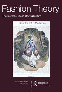 Cover image for Fashion Theory, Volume 20, Issue 4, 2016
