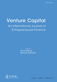 Cover image for Venture Capital, Volume 21, Issue 4, 2019