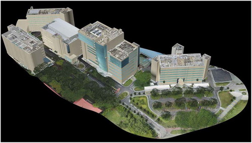 Figure 13. 3D model of the engineering section of NUS, Singapore