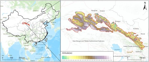 Figure 1. The location of QMNP.