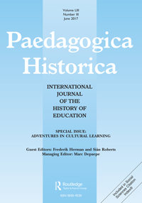 Cover image for Paedagogica Historica, Volume 53, Issue 3, 2017