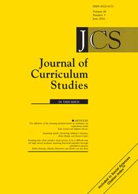 Cover image for Journal of Curriculum Studies, Volume 48, Issue 3, 2016