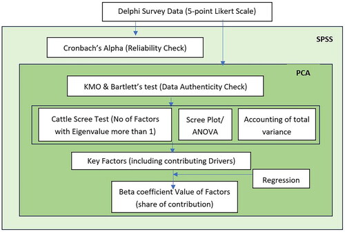 Figure 1. Statistical analysis framework of the Delphi survey data.