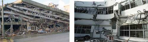 Figure 3. Buildings collapsed in Japan earthquake.