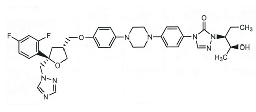 Figure 1 Structure of posaconazole.