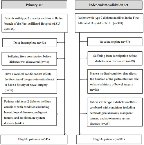 Figure 1 Screening process for patients with type 2 diabetes mellitus required for this study.