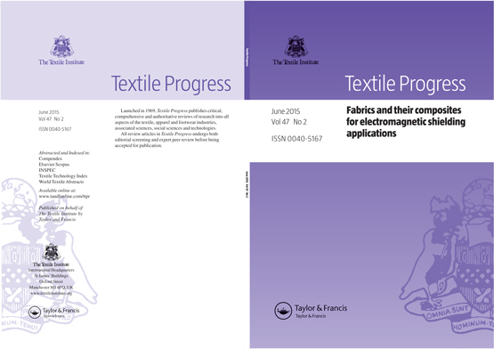 Cover image for Textile Progress, Volume 47, Issue 2, 2015