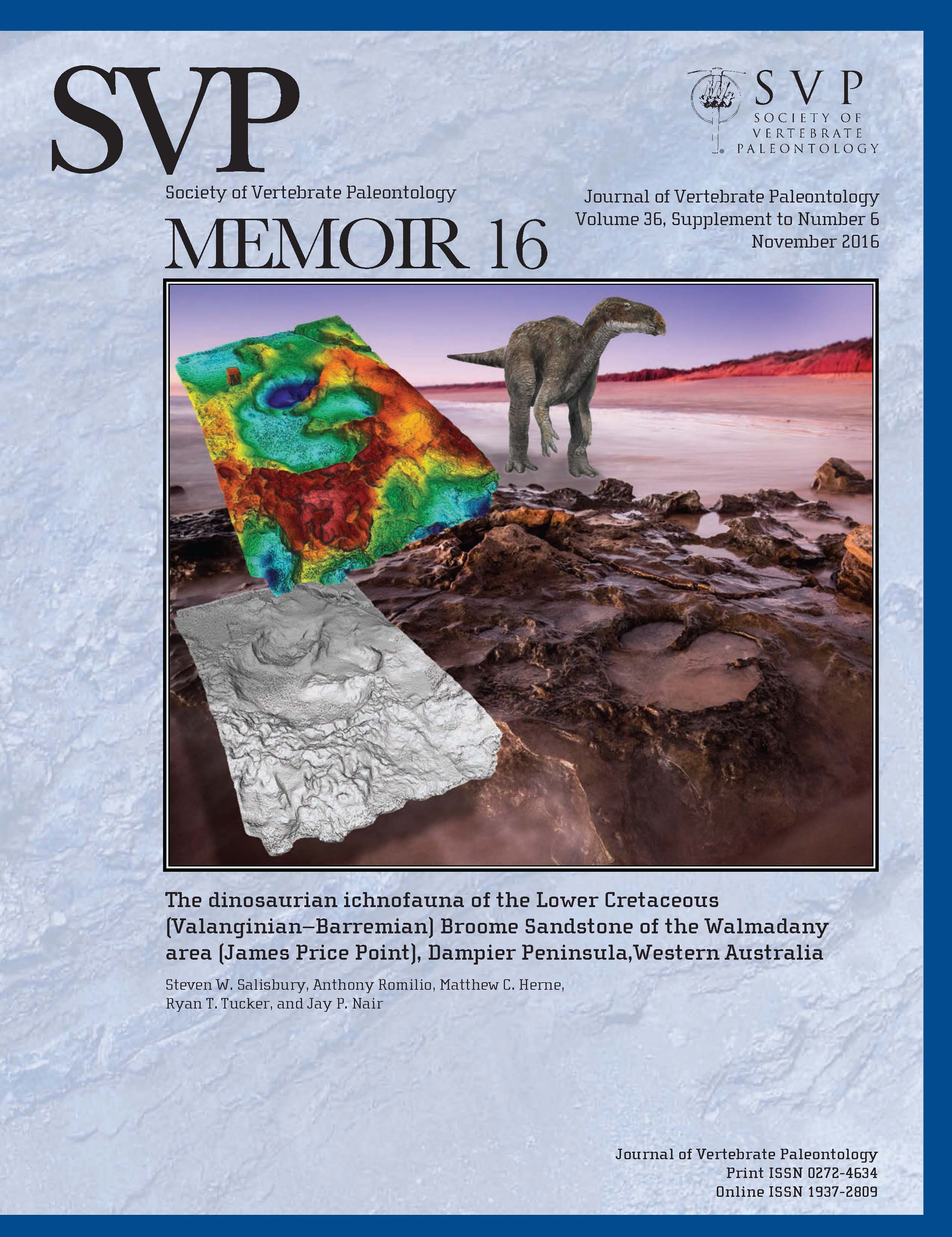 Cover image for Journal of Vertebrate Paleontology, Volume 18, Issue 1, 1998