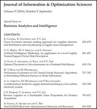 Cover image for Journal of Information and Optimization Sciences, Volume 38, Issue 1, 2017