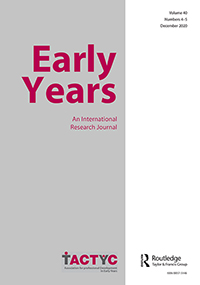 Cover image for Early Years, Volume 40, Issue 4-5, 2020