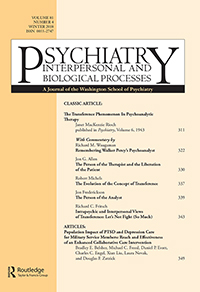 Cover image for Psychiatry, Volume 81, Issue 4, 2018