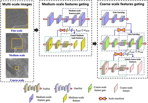 Figure 6. Gating modules for medium-scale and coarse-scales features, respectively.