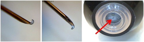 Figure 7 Images of an EpiPen following a 1.5 m free-fall test.