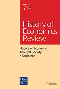Cover image for History of Economics Review, Volume 74, Issue 1, 2019