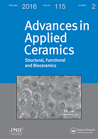 Cover image for Advances in Applied Ceramics, Volume 115, Issue 2, 2016