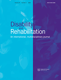 Cover image for Disability and Rehabilitation, Volume 44, Issue 2, 2022