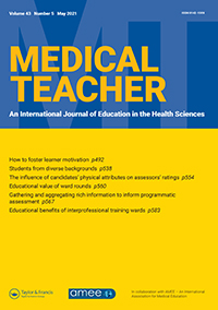 Cover image for Medical Teacher, Volume 43, Issue 5, 2021