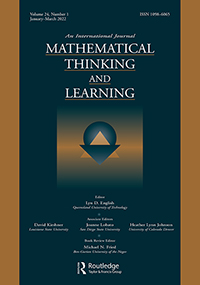 Cover image for Mathematical Thinking and Learning, Volume 24, Issue 1, 2022
