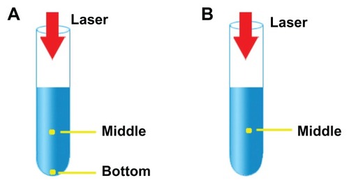 Figure 2 Experimental device scheme for Case A (A) and Case B (B).