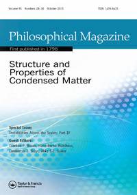 Cover image for Philosophical Magazine, Volume 95, Issue 28-30, 2015