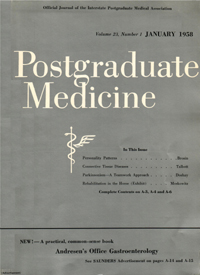 Cover image for Postgraduate Medicine, Volume 23, Issue 1, 1958