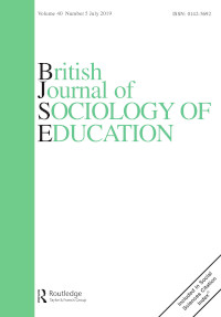 Cover image for British Journal of Sociology of Education, Volume 40, Issue 5, 2019