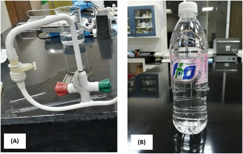 Figure 2. (A) Household water (Wh) and (B) commercial drinking water (Wr).